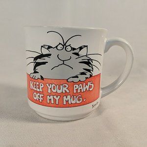 Boynton Cat Keep Your Paws Off My Mug Coffee Tea Vintage Recycled Paper Japan